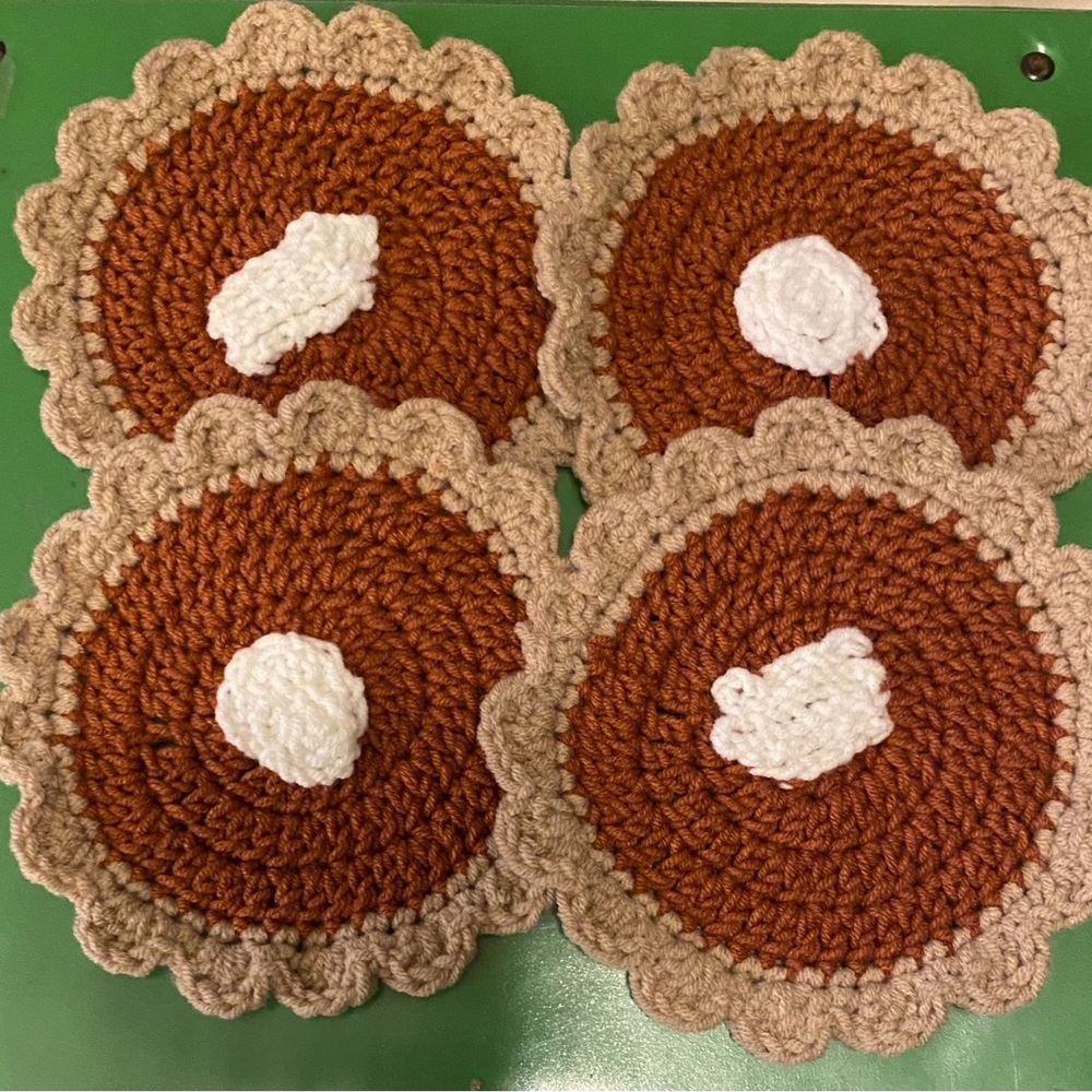 Pumpkin Pie Coaster Set of 4